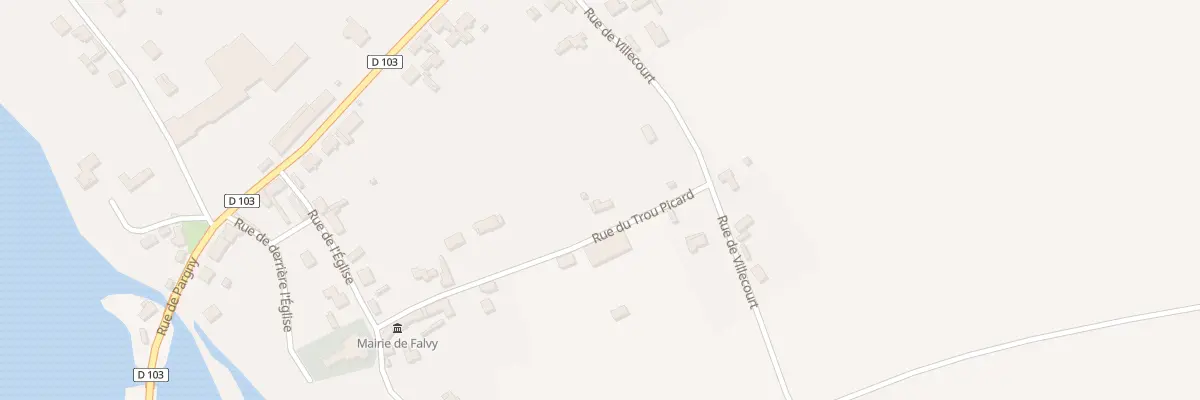 Plan du 13 Rue du Trou Picard à Falvy