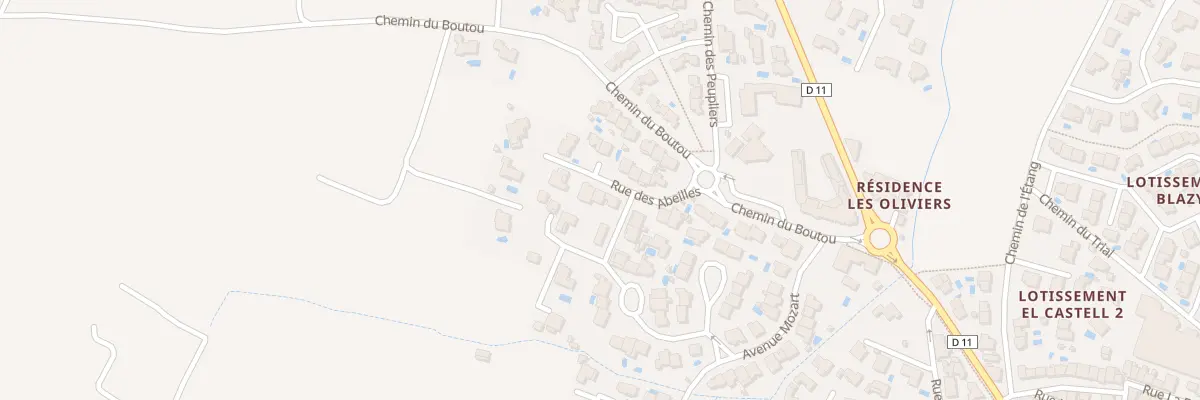 Plan du 13 Rue des Abeilles à Saint-Hippolyte