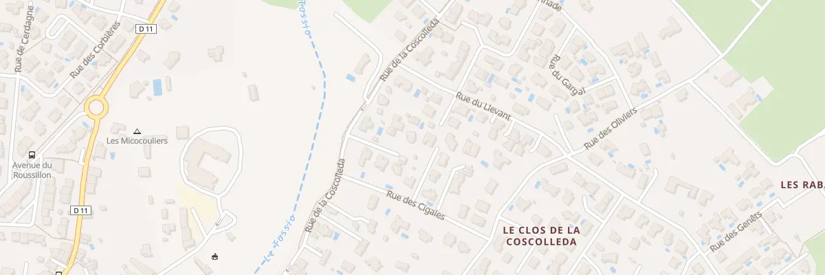 Plan du 70 Rue de la Coscolleda à Sorède