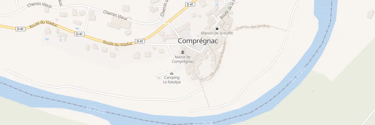 Plan du 5125 Rue de la Mairie à Comprégnac