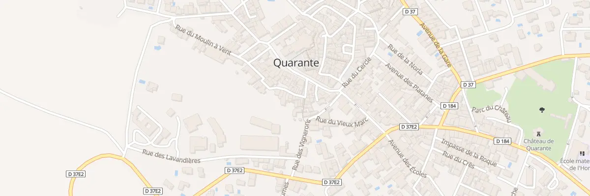 Plan du 7 Rue de la Chapelle à Quarante
