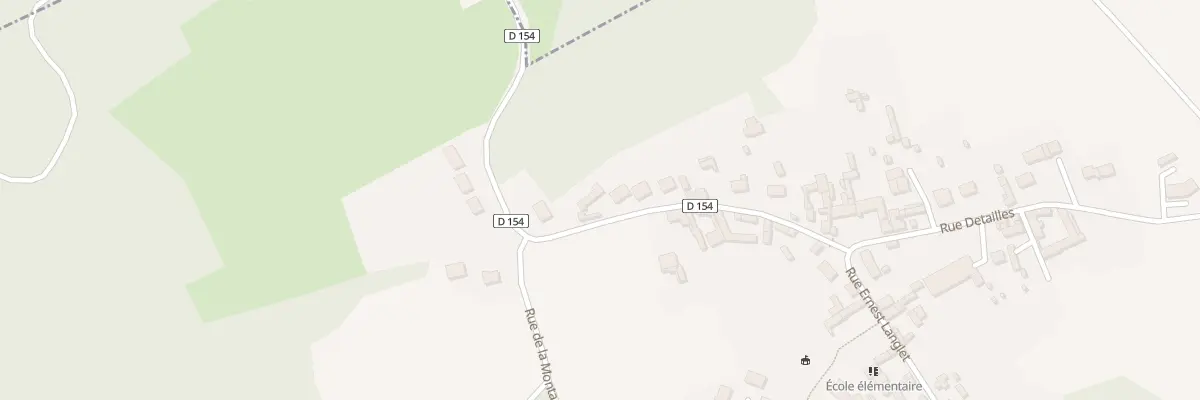 Plan du 180 Rue du Montchelle à Vauchelles