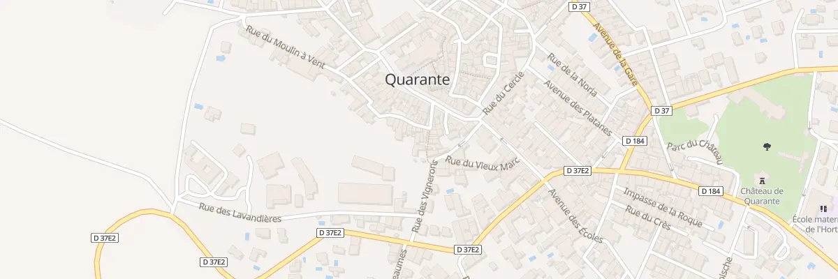 Plan du 3 Rue de la Chapelle à Quarante