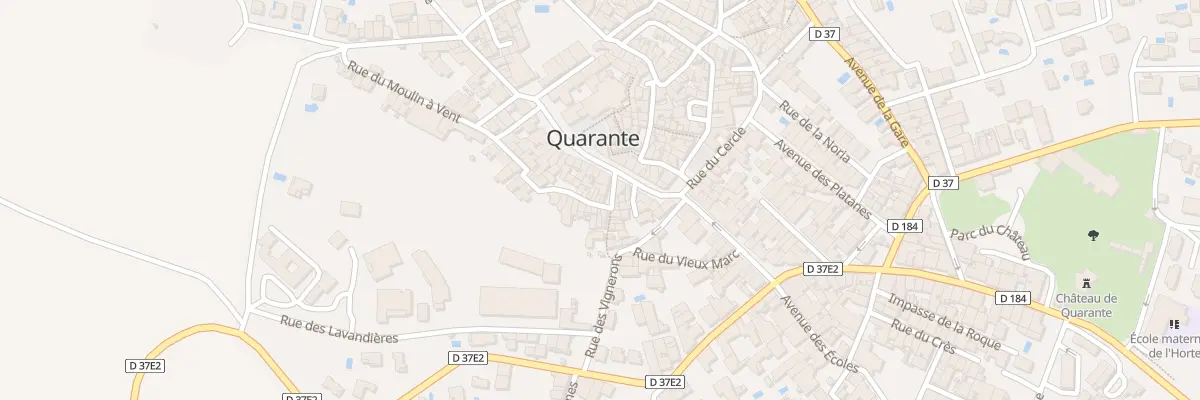 Plan du 2 Rue de la Chapelle à Quarante