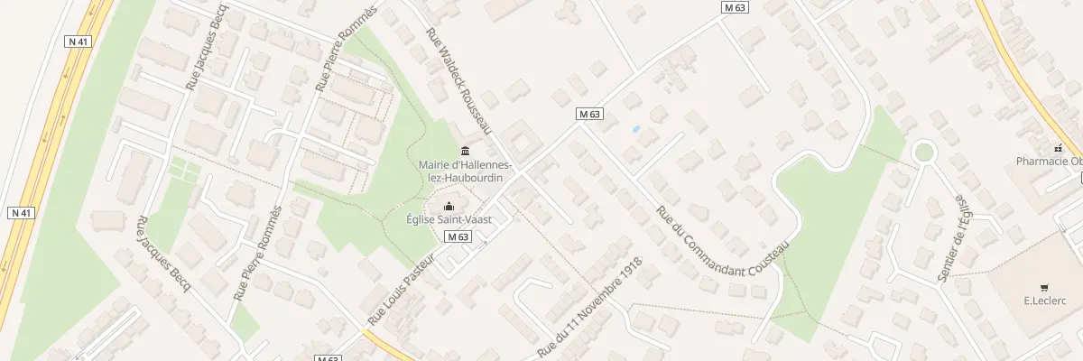 Plan du 45 Rue Pasteur à Hallennes-lez-Haubourdin