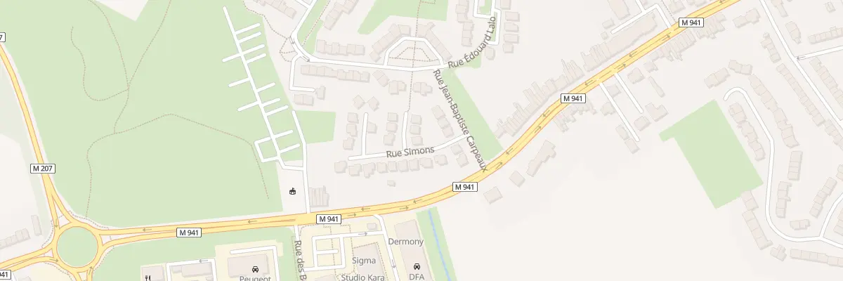 Plan du 2 Rue Simons à Hallennes-lez-Haubourdin