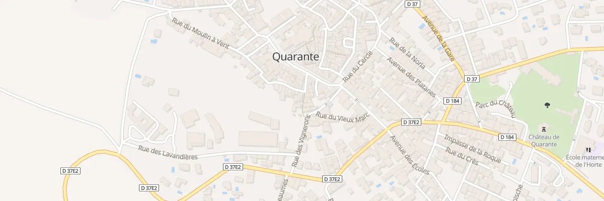 Plan du 6 Rue des Cathares à Quarante