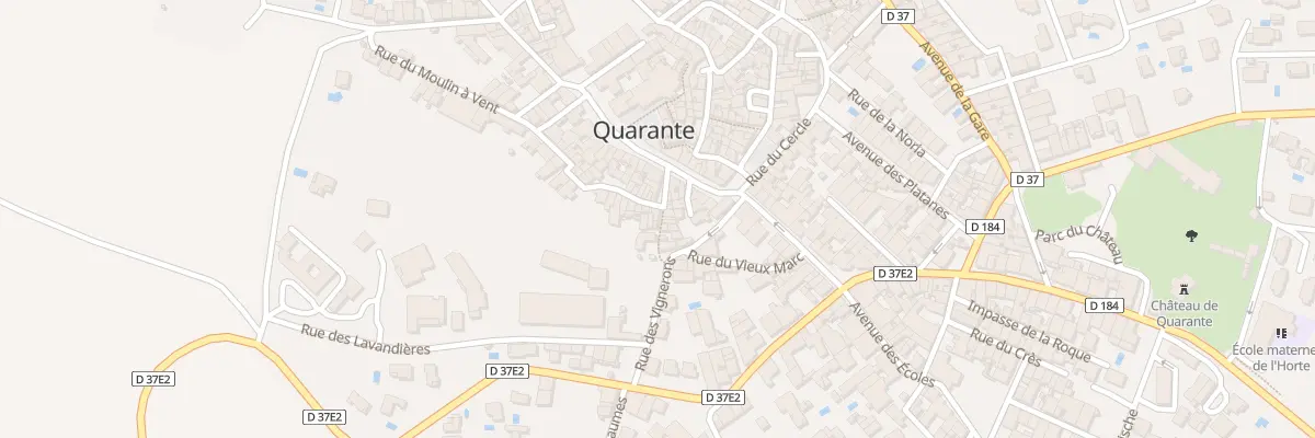 Plan du 1 Rue de la Chapelle à Quarante
