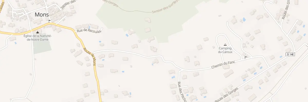 Plan du 5431 Recoules à Mons