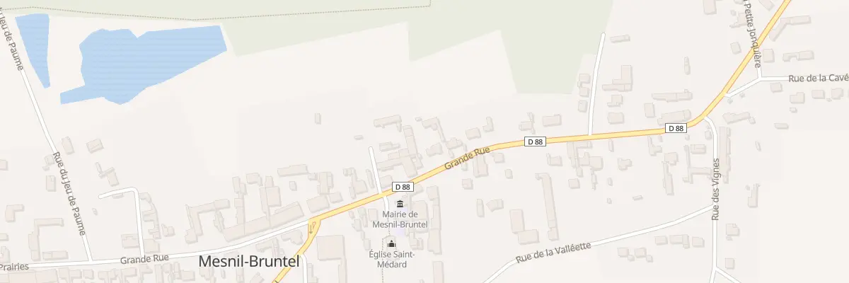 Plan du 24 Gr Grande Rue à Mesnil-Bruntel