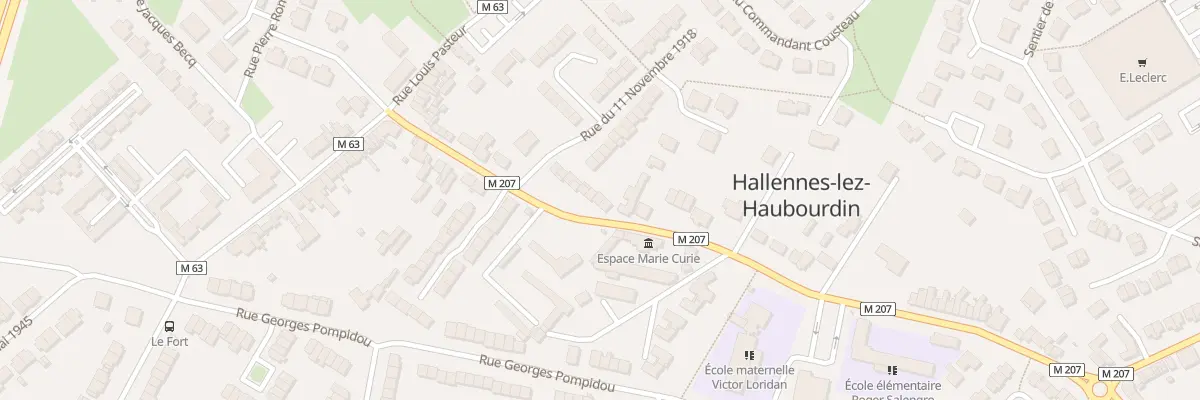 Plan du 62 Rue Léon Gambetta à Hallennes-lez-Haubourdin