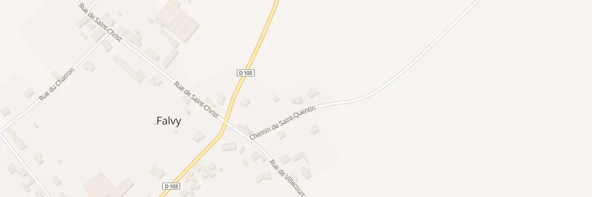 Plan du 1 Che de Saint-Quentin à Falvy