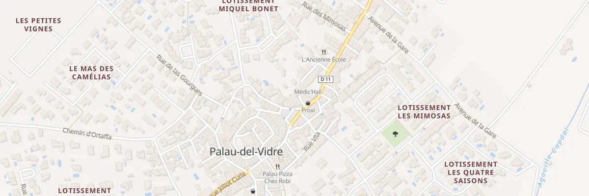 Plan du 3 Imp des Douches à Palau-del-Vidre