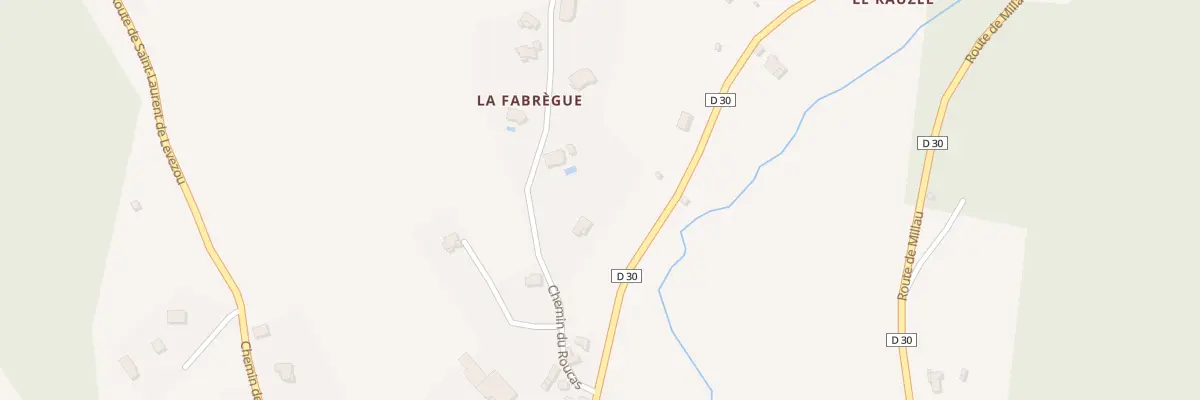 Plan du 110 Che du Roucas à Saint-Beauzély