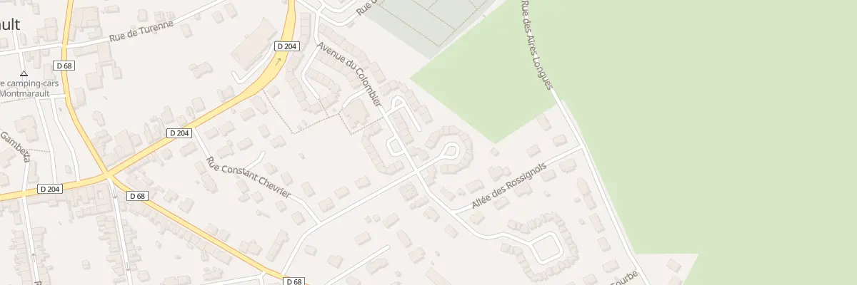 Plan du 3 All des Hirondelles à Montmarault