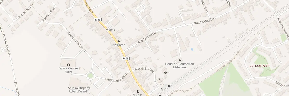 Plan du 10 Rue Faidherbe à Santes