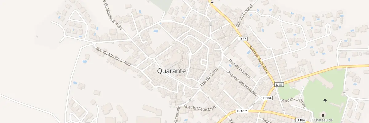 Plan du 12 Rue du Fort Vieux à Quarante