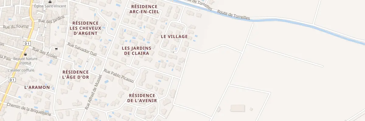 Plan du 23 Rue Sainte-joséphine à Claira