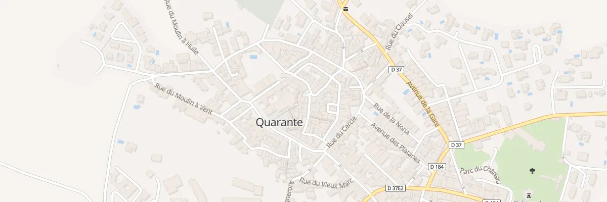 Plan du 8 Vc La Placette à Quarante