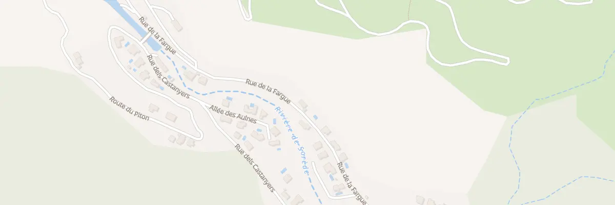 Plan du 7 Rue de la Fargue à Sorède