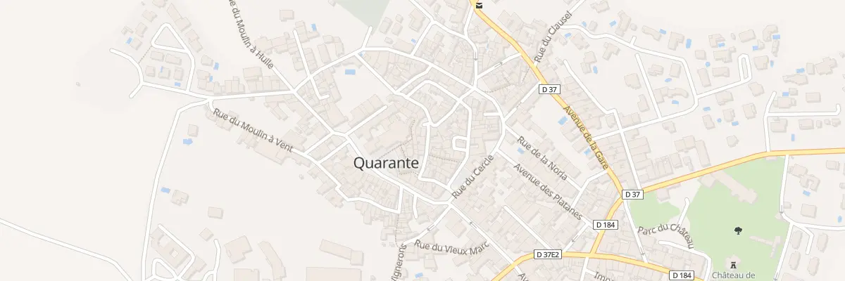 Plan du 11 Rue des Bichettes à Quarante