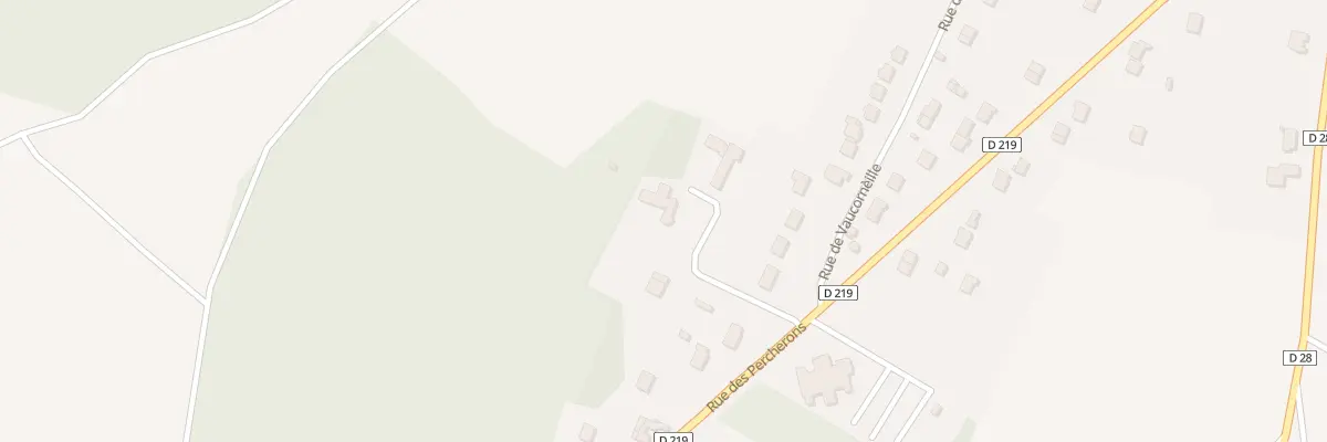 Plan du 29 Rue des Percherons à Voulx