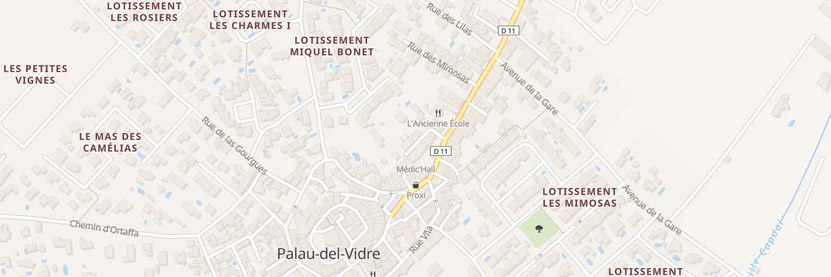 Plan du 10 Imp des Saules à Palau-del-Vidre