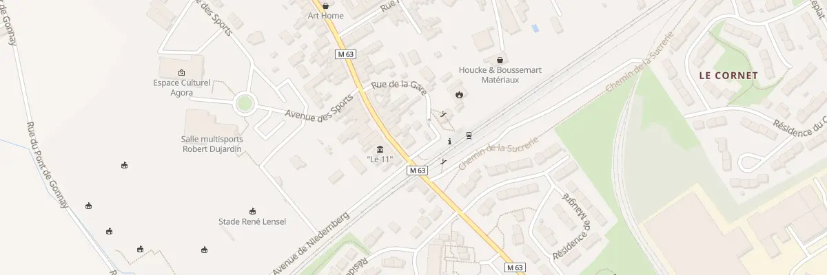 Plan du 2 Rue du Maréchal Foch à Santes