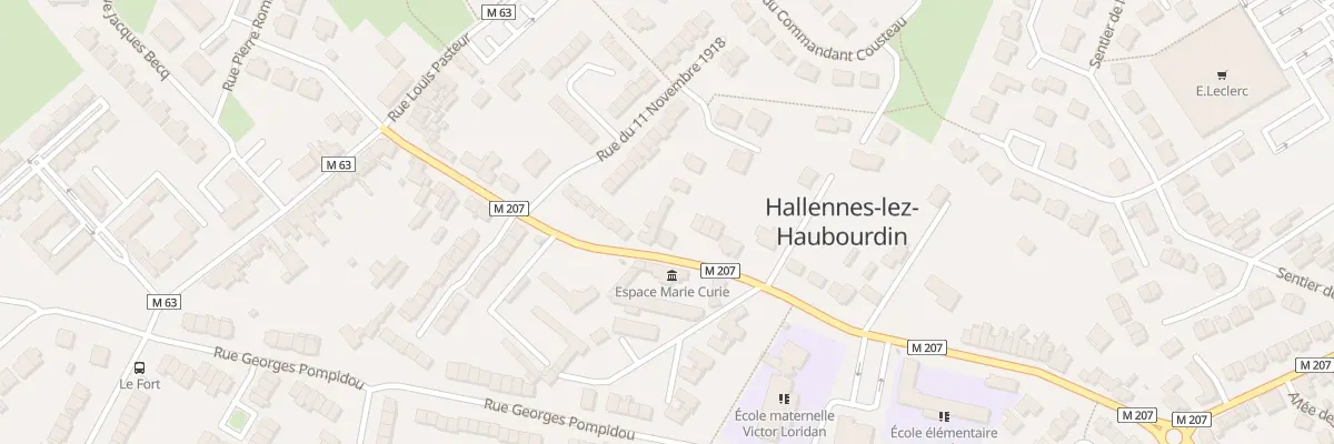 Plan du 58 Rue Léon Gambetta à Hallennes-lez-Haubourdin