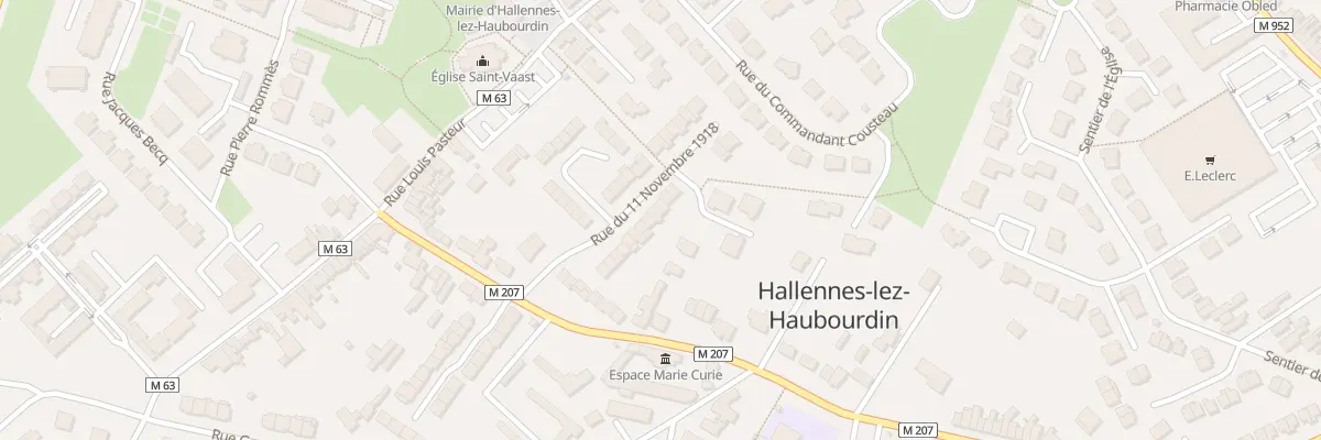 Plan du 18 Rue du 11 Novembre 1918 à Hallennes-lez-Haubourdin