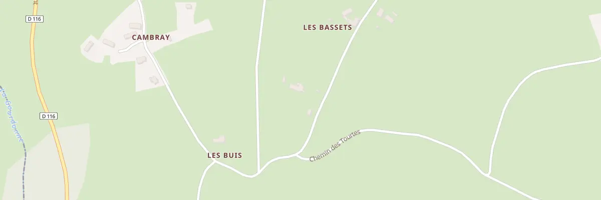 Plan du 5030 Les Bassets à Nades