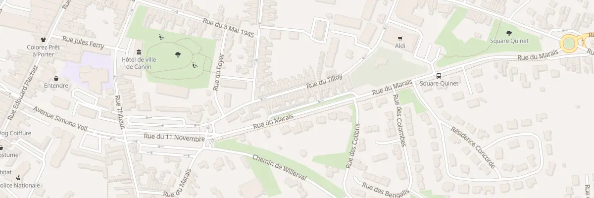 Plan du 266 Rue du Tilloy à Carvin
