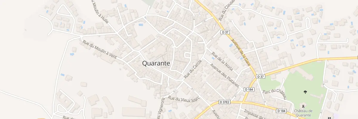 Plan du 10 Rue de la Savonnerie à Quarante