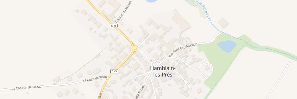 Plan du 1 Rue du Gen de Gaulle à Hamblain-les-Prés