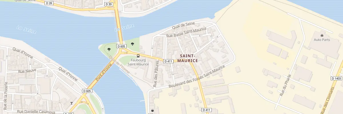 Plan du 11 Rue Grande Saint Maurice à Montereau-Fault-Yonne