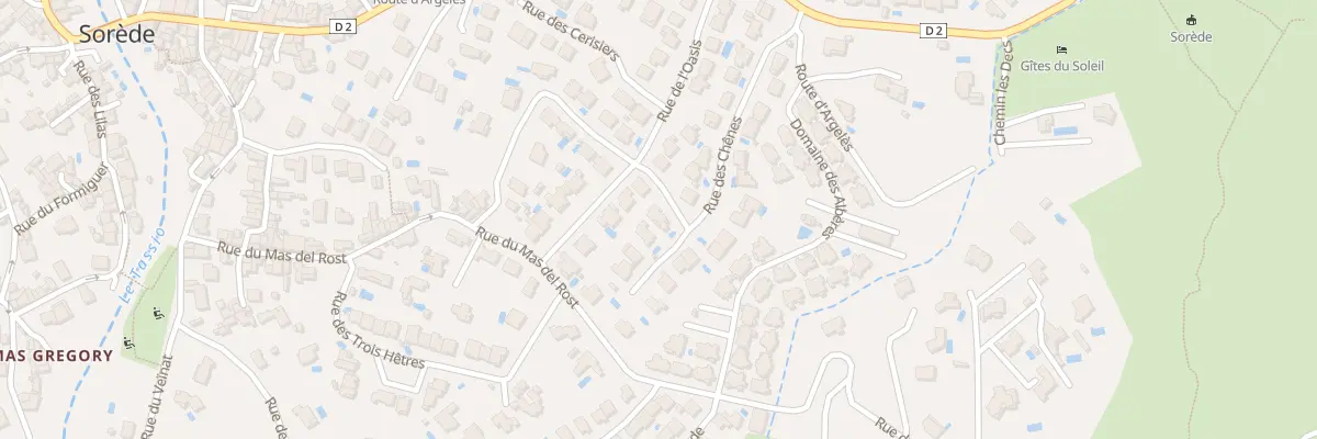 Plan du 20 Rue des Chenes à Sorède