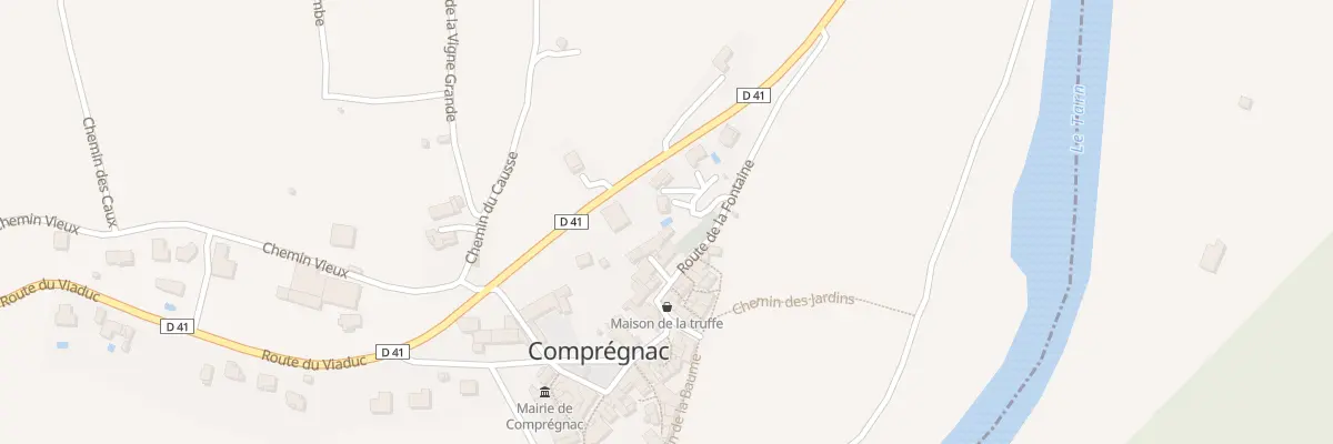 Plan du 5134 Rte de la Fontaine à Comprégnac