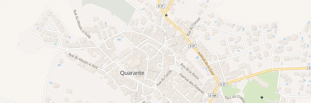 Plan du 9 Rue Saint Antoine à Quarante