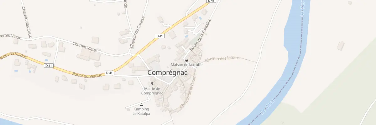Plan du 5146 Pl de la Croix à Comprégnac