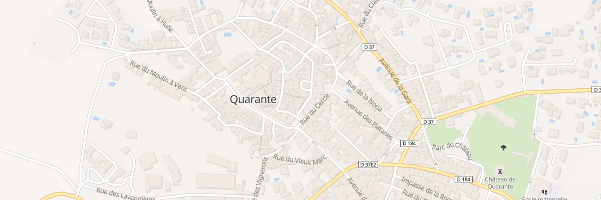 Plan du 2 Pl de la Mairie à Quarante