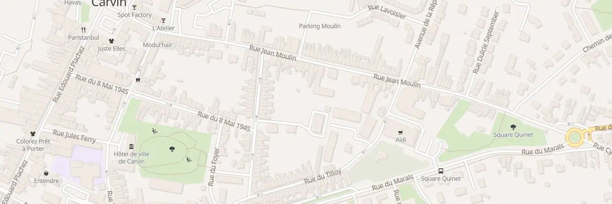 Plan du 56 Rue Jean Moulin à Carvin