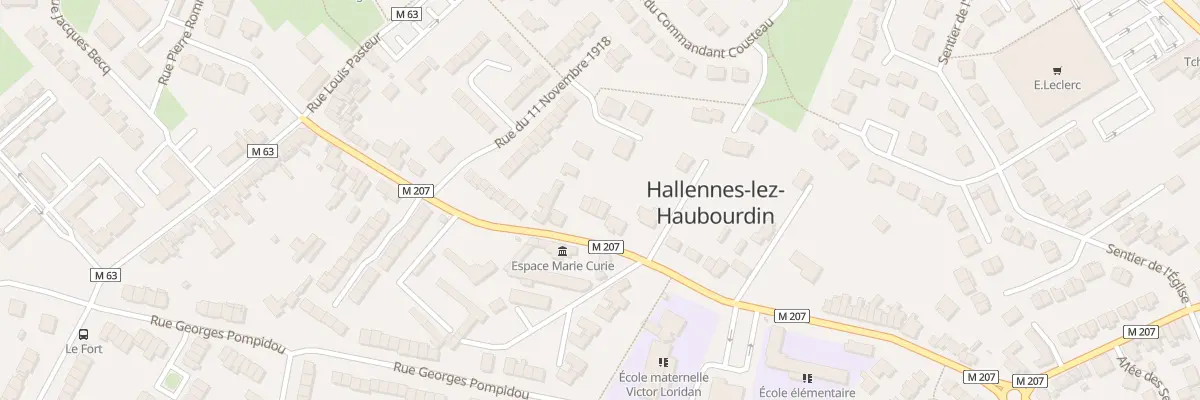 Plan du 54 Rue Léon Gambetta à Hallennes-lez-Haubourdin