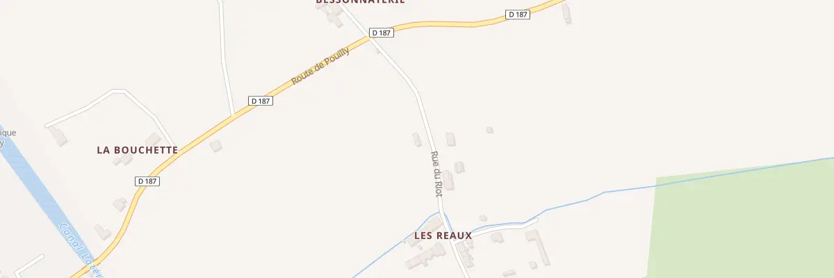 Plan du 2 Rue du Riot à Herry