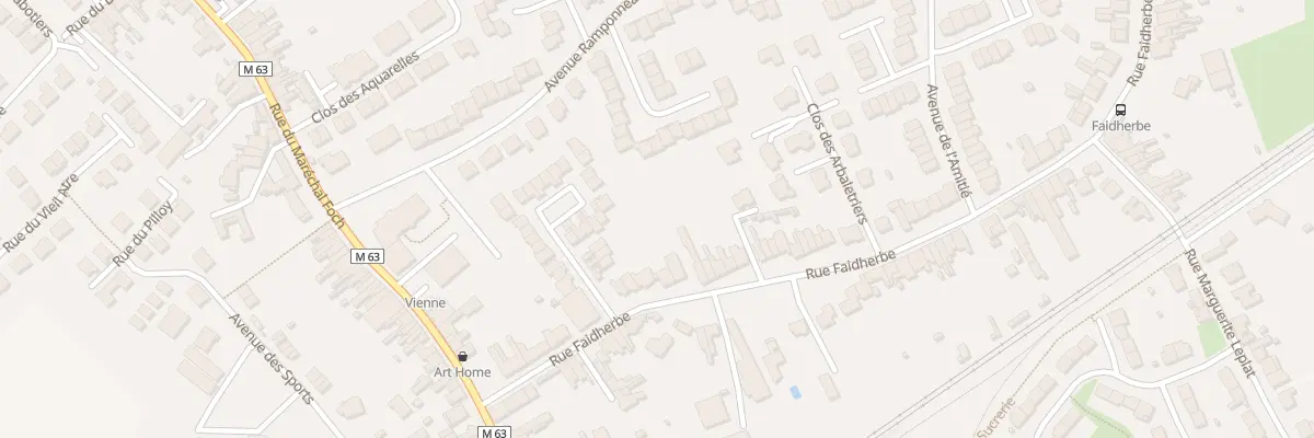 Plan du 19 Rue Faidherbe à Santes