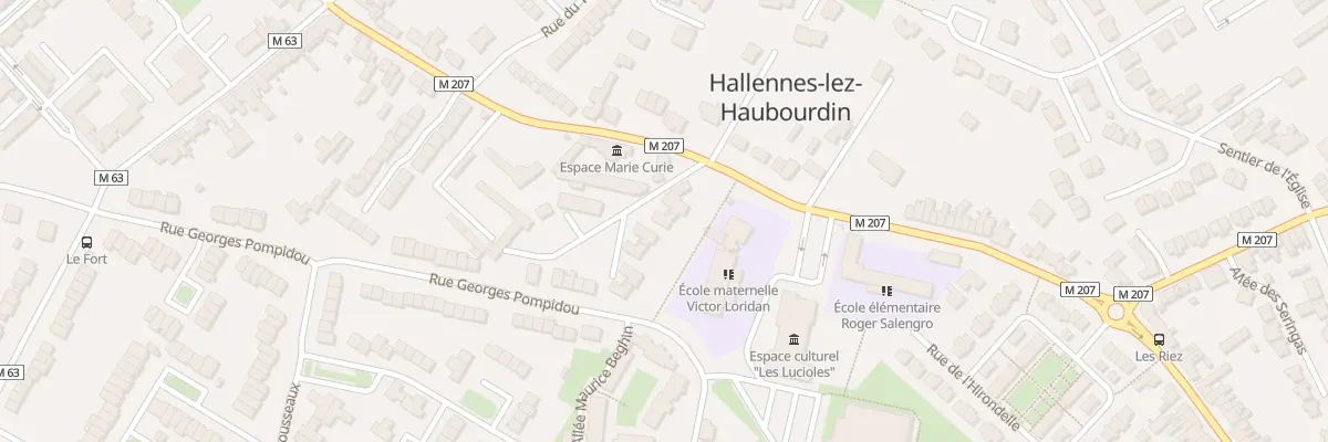 Plan du 2 All des Riez à Hallennes-lez-Haubourdin