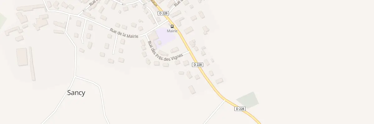 Plan du 15 Rue des Pres des Vignes à Sancy