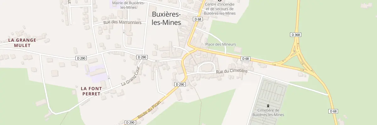 Plan du 2 Pl Louis Ganne à Buxières-les-Mines