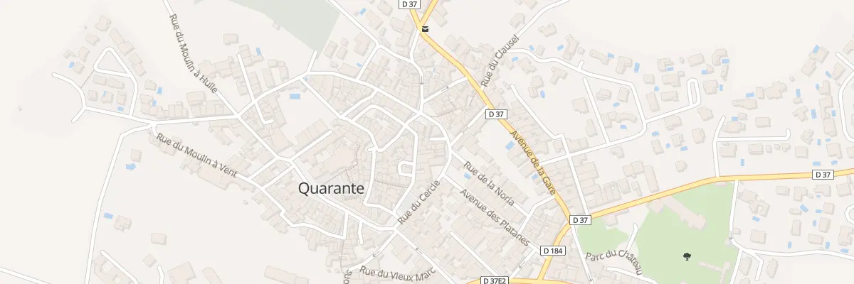 Plan du 5 Rue du Roc à Quarante