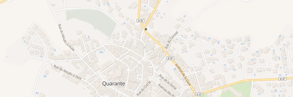 Plan du 4 Rue de la Fontvieille à Quarante