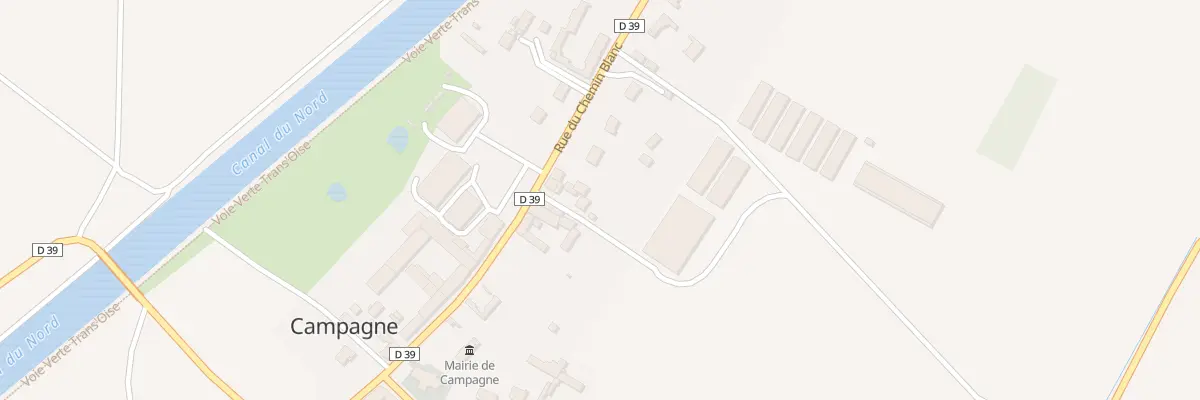 Plan du 210 Rue du Chemin Blanc à Campagne